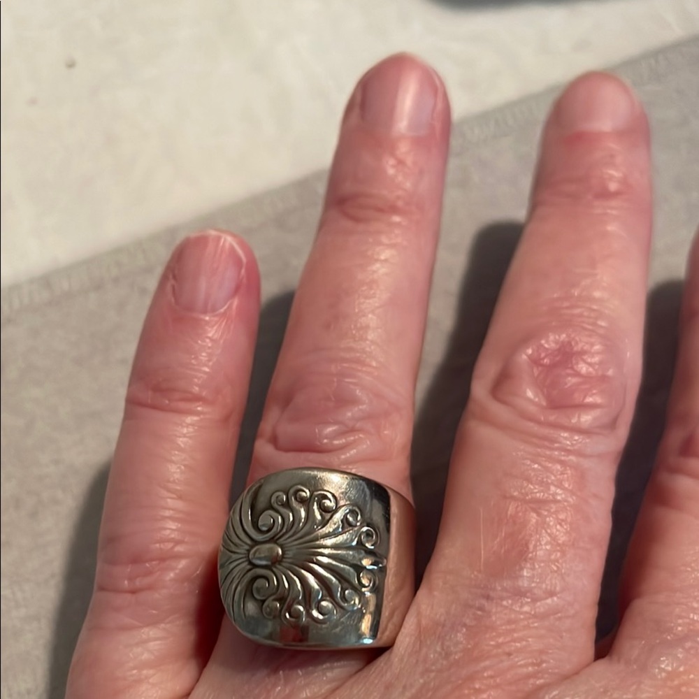 Spoon ring sterling silver
